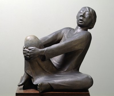 The Singing Man, 1928 (zinco) de Ernst Barlach